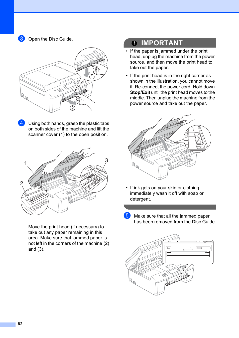 Important | Brother MFC-J835DW User Manual | Page 96 / 154