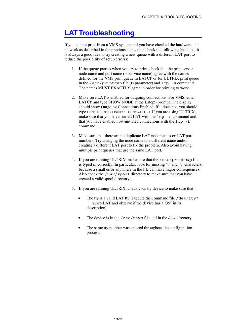 Lat troubleshooting | Brother HL-1870N User Manual | Page 137 / 149