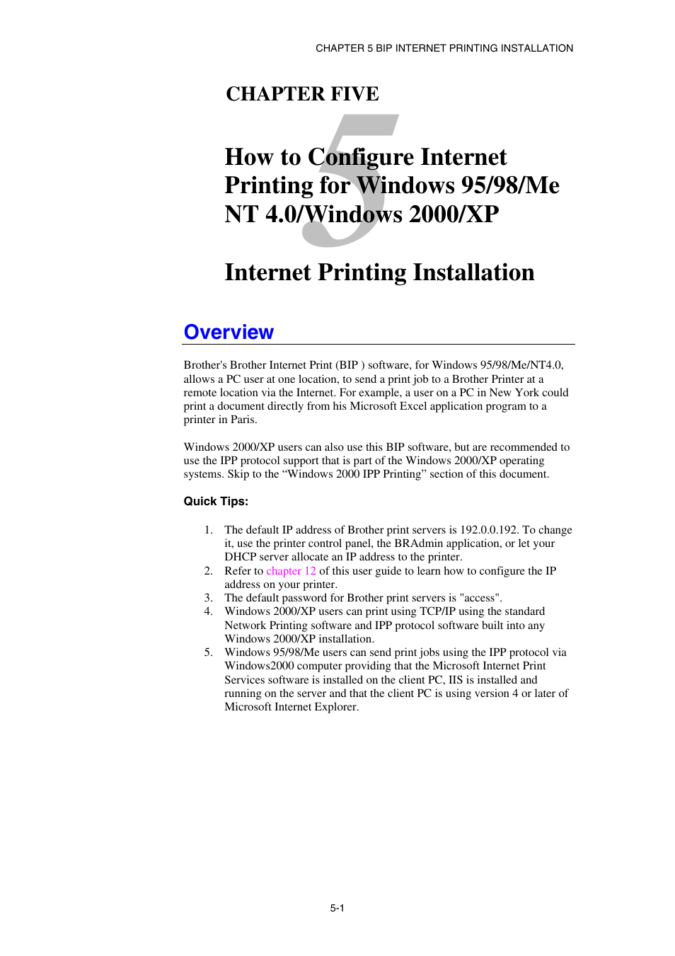 Overview | Brother HL-1870N User Manual | Page 54 / 149