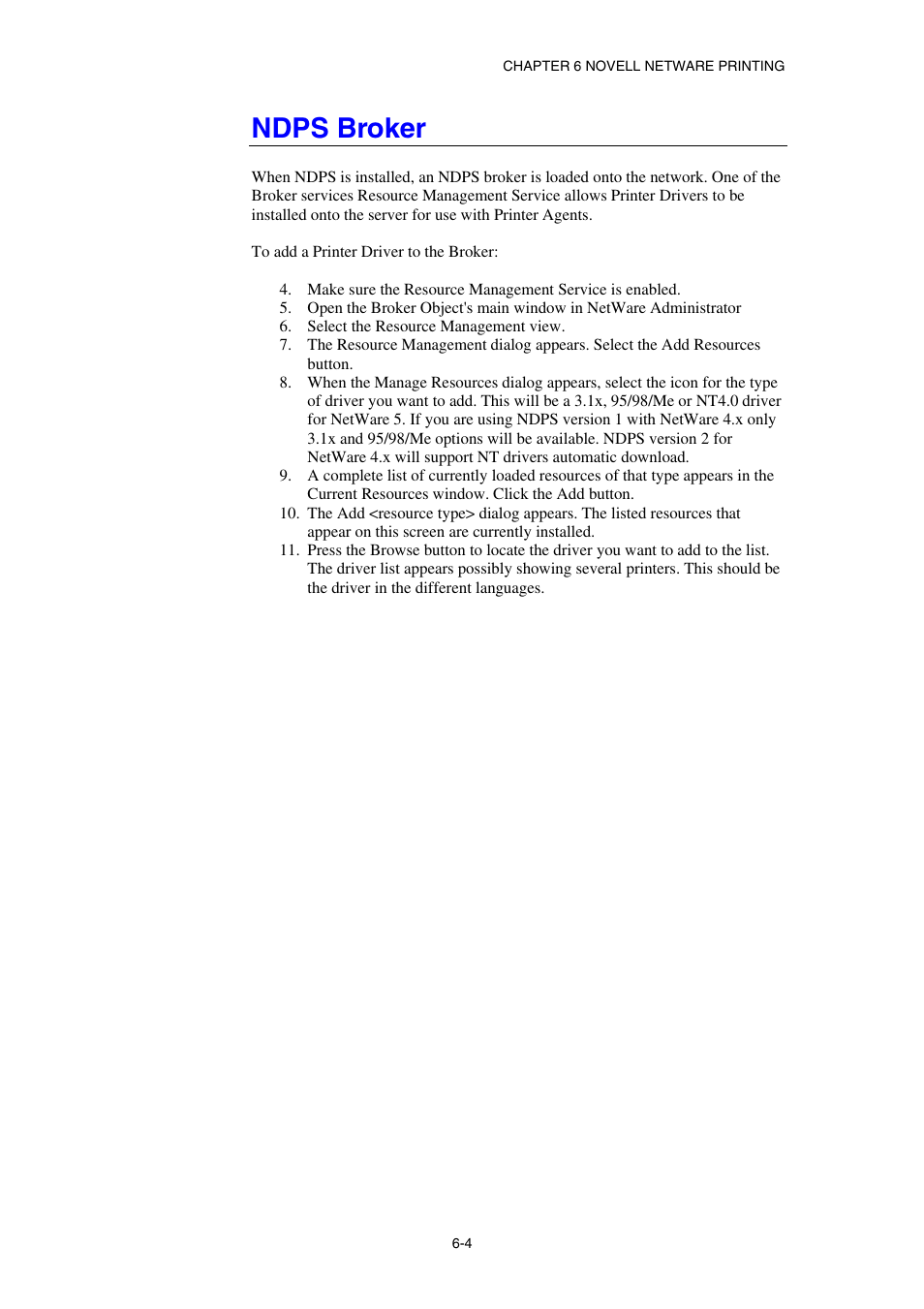 Ndps broker | Brother HL-1870N User Manual | Page 68 / 149