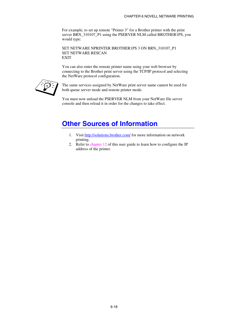 Other sources of information | Brother HL-1870N User Manual | Page 82 / 149