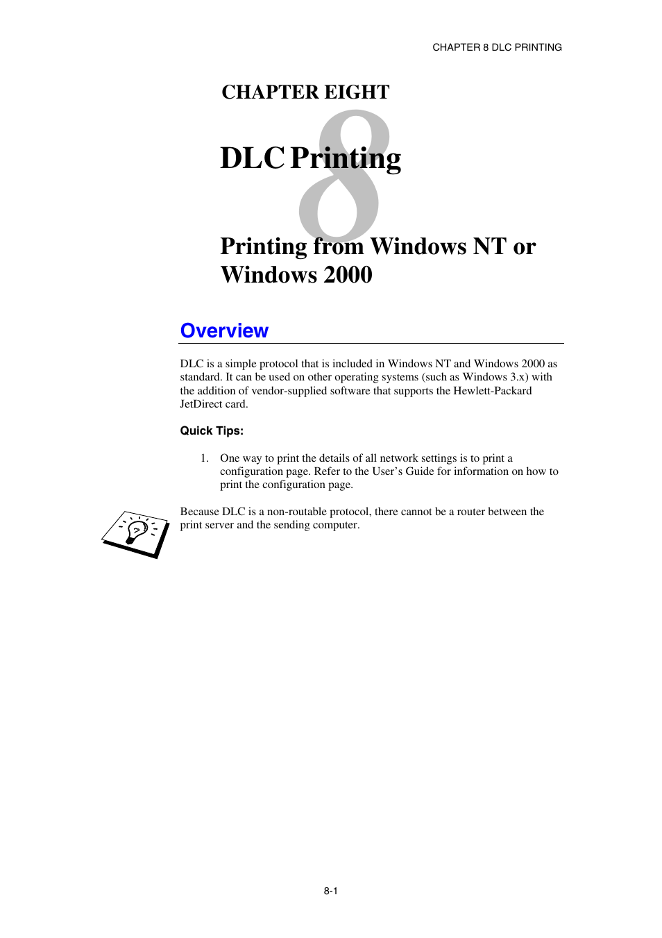 Overview, Printing | Brother HL-1870N User Manual | Page 89 / 149