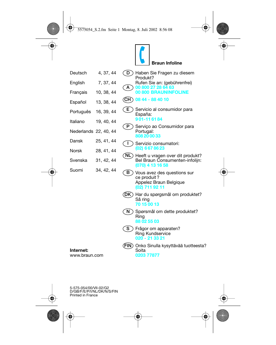 Braun Lady Style universal User Manual | Page 2 / 47