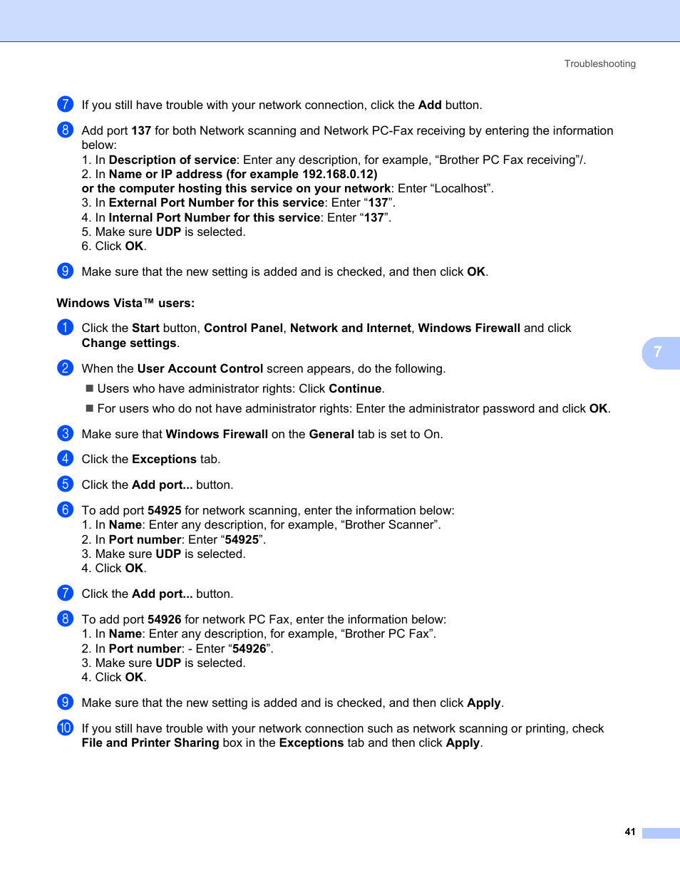 Brother MFC-465CN User Manual | Page 48 / 58