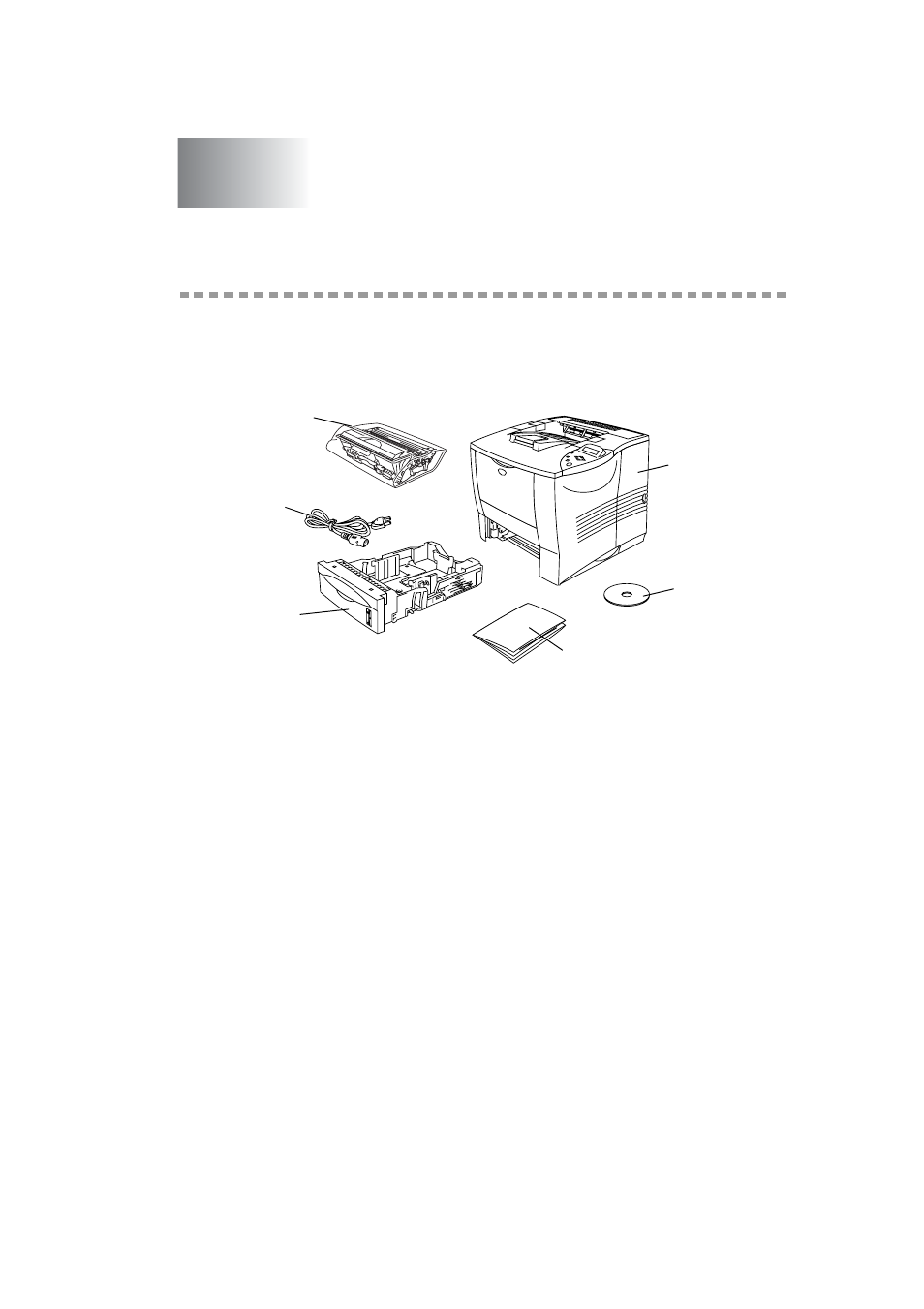 About this printer, What is in the box, About this printer -1 | What is in the box? -1 | Brother HL-7050N User Manual | Page 20 / 253