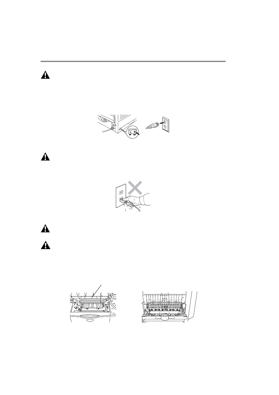 To use the printer safely | Brother HL-7050N User Manual | Page 3 / 253