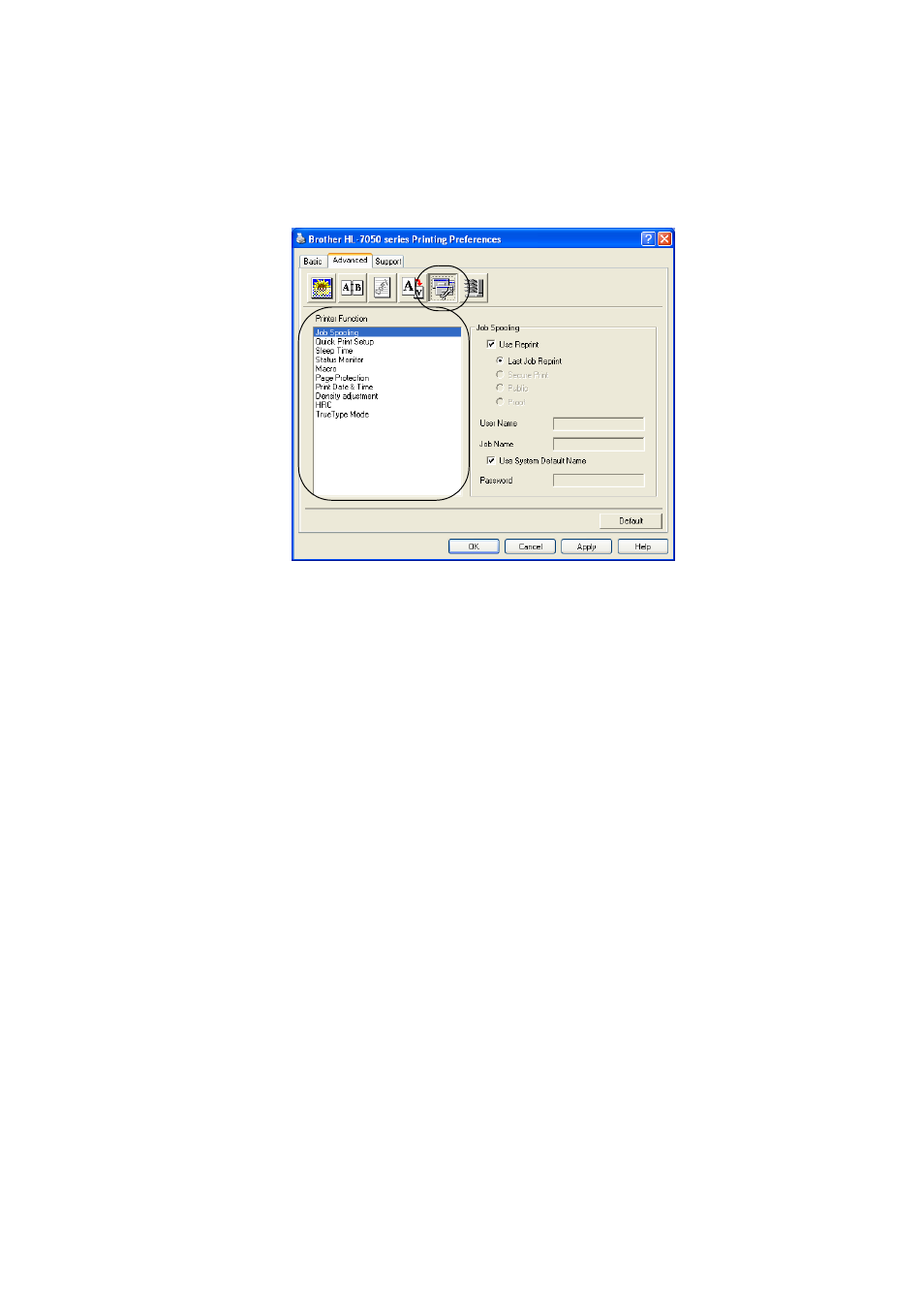 Device options, Device options -6 | Brother HL-7050N User Manual | Page 66 / 253