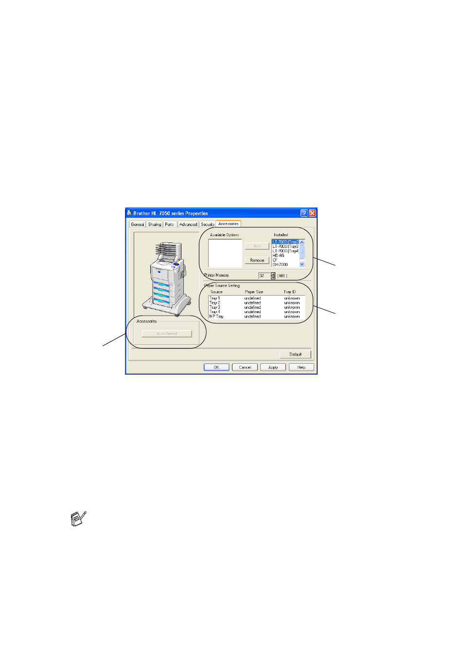 Accessories tab, Accessories tab -9, Truetype mode | Brother HL-7050N User Manual | Page 69 / 253