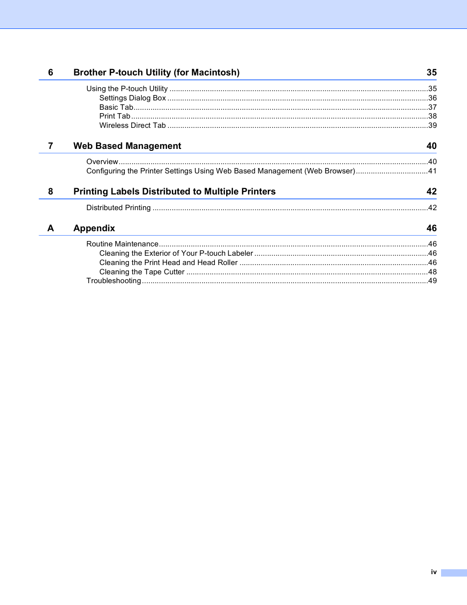 Brother PT-P750W User Manual | Page 5 / 59