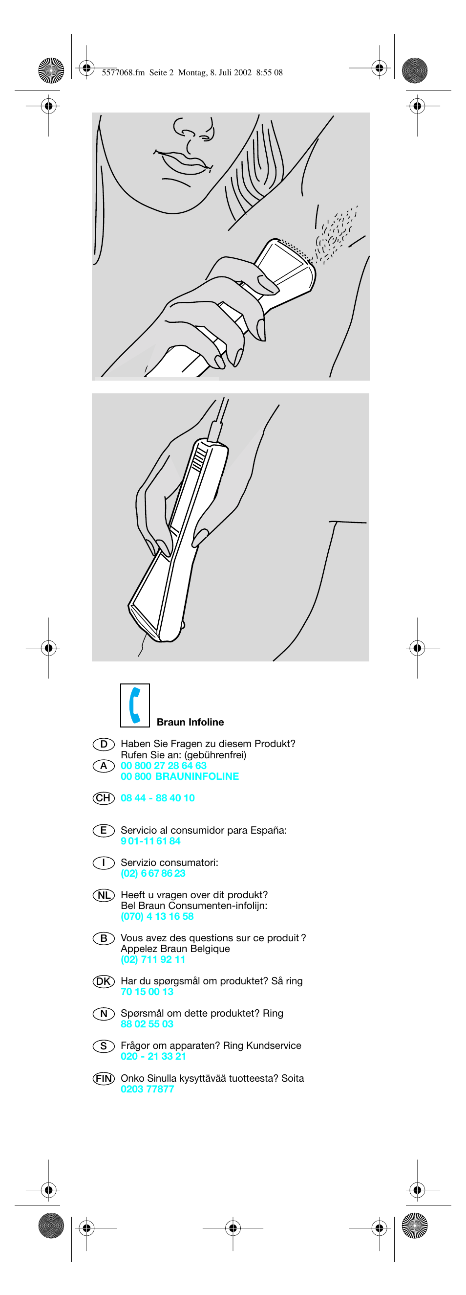 Braun Lady Style cord User Manual | Page 2 / 17