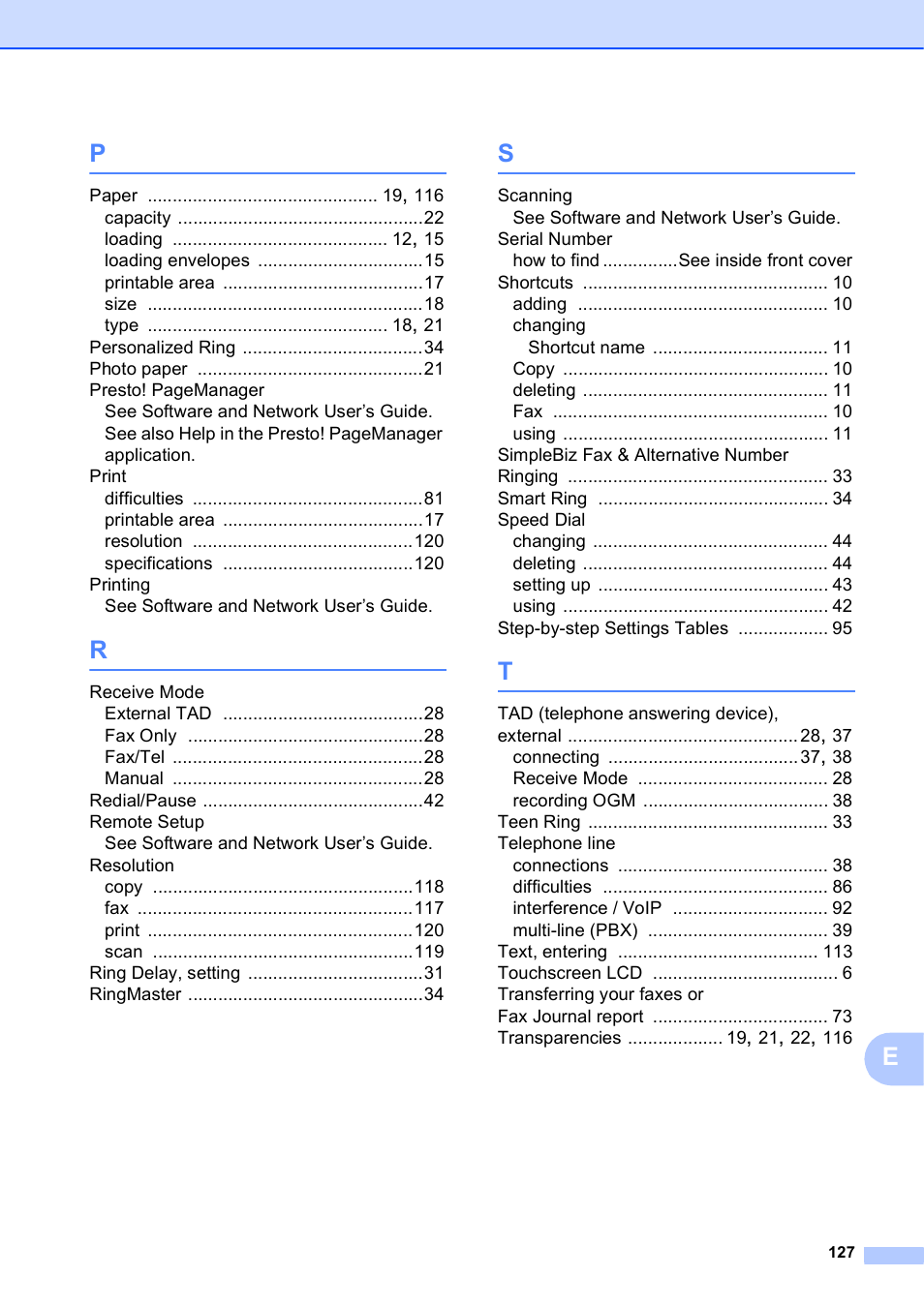 Brother MFC-J285DW User Manual | Page 141 / 143
