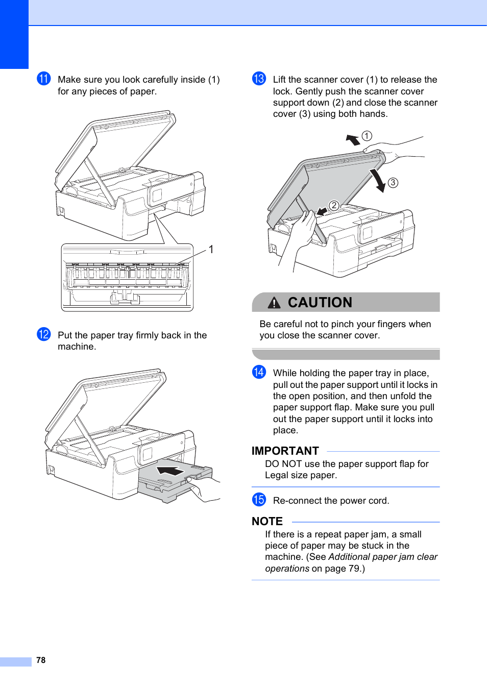 Caution, Important | Brother MFC-J285DW User Manual | Page 92 / 143