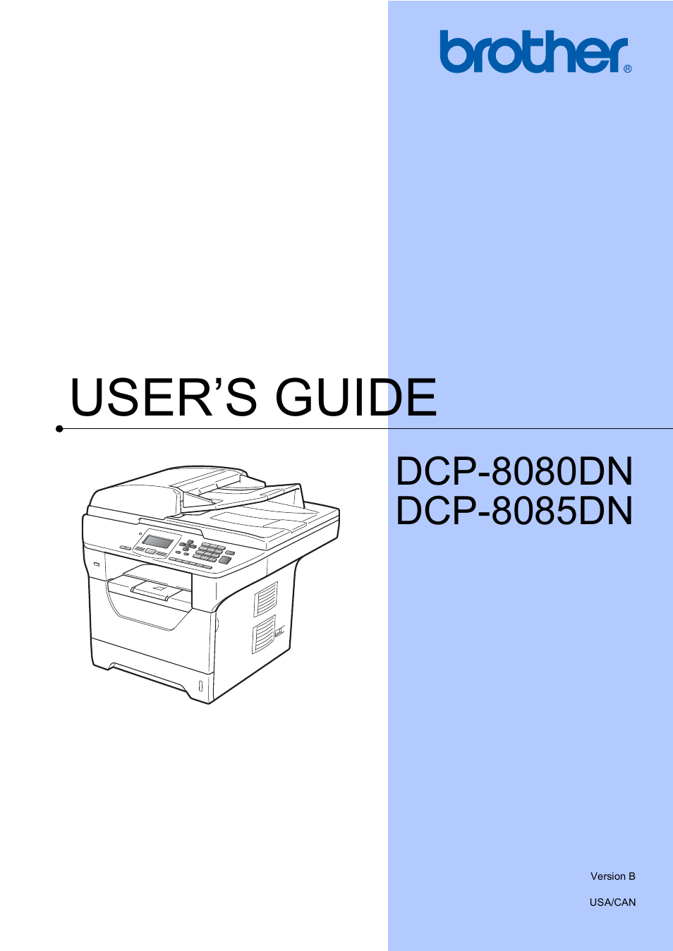 Brother DCP-8085DN User Manual | 156 pages