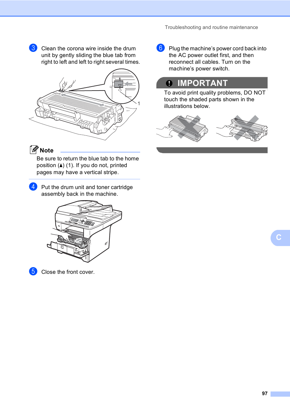 Important | Brother DCP-8085DN User Manual | Page 110 / 156