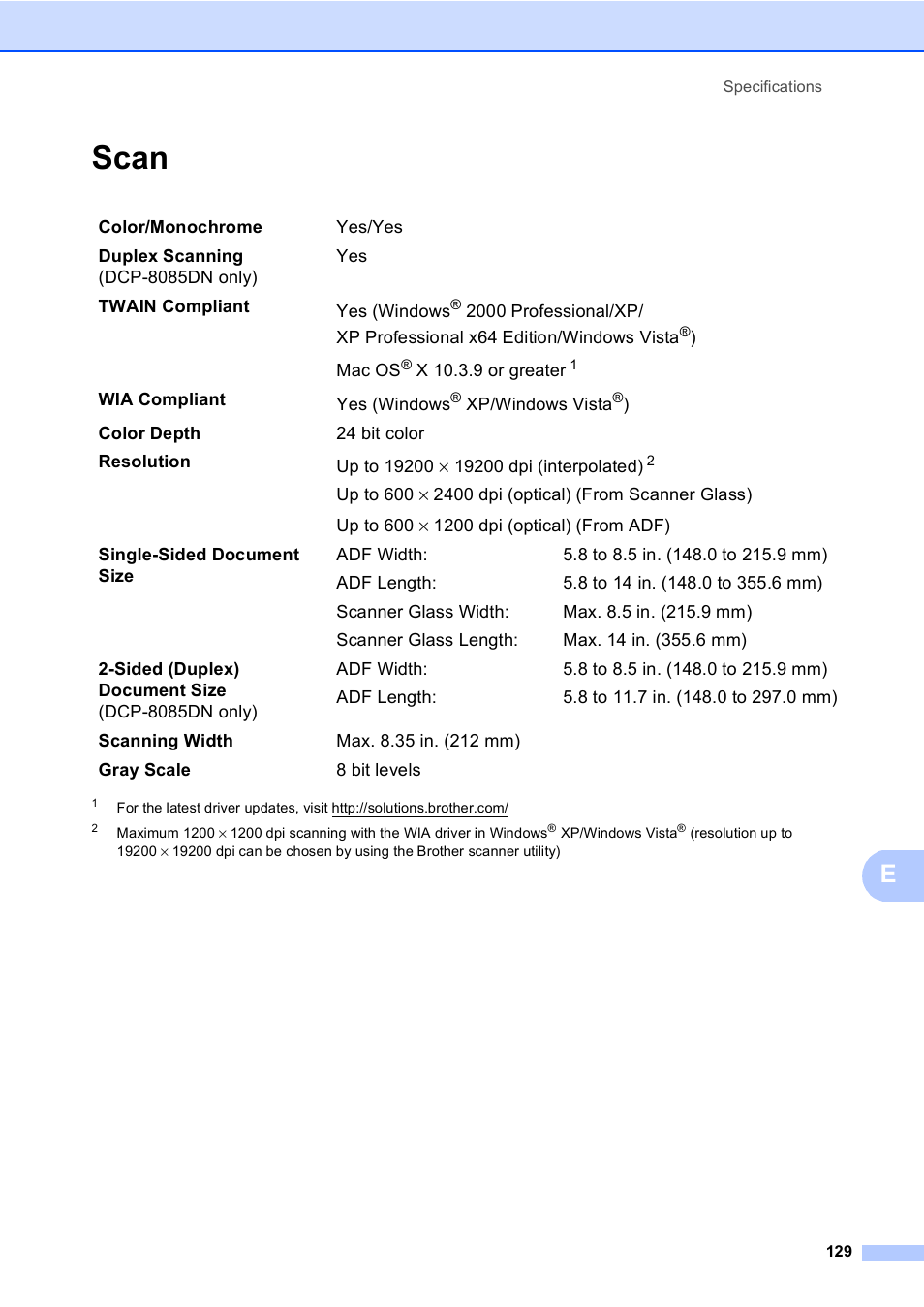 Scan | Brother DCP-8085DN User Manual | Page 142 / 156
