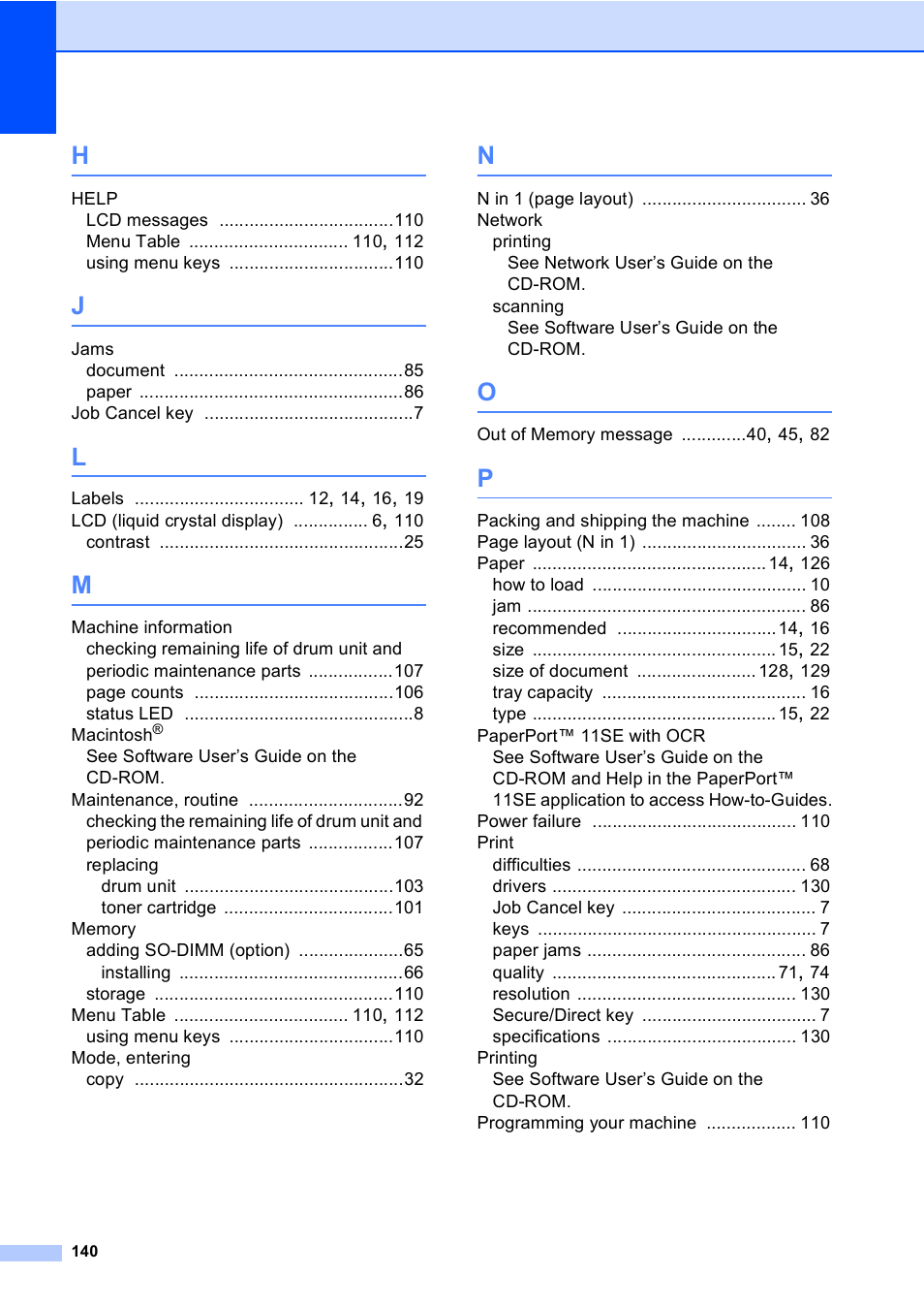 Brother DCP-8085DN User Manual | Page 153 / 156