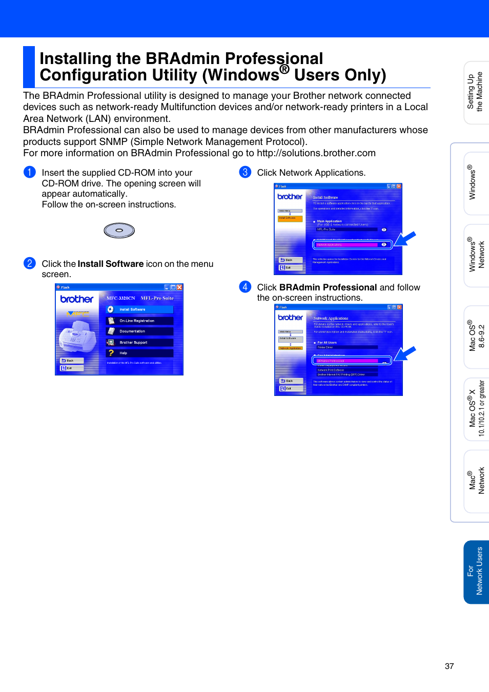 Windows, Users only) | Brother MFC-3320CN User Manual | Page 39 / 42