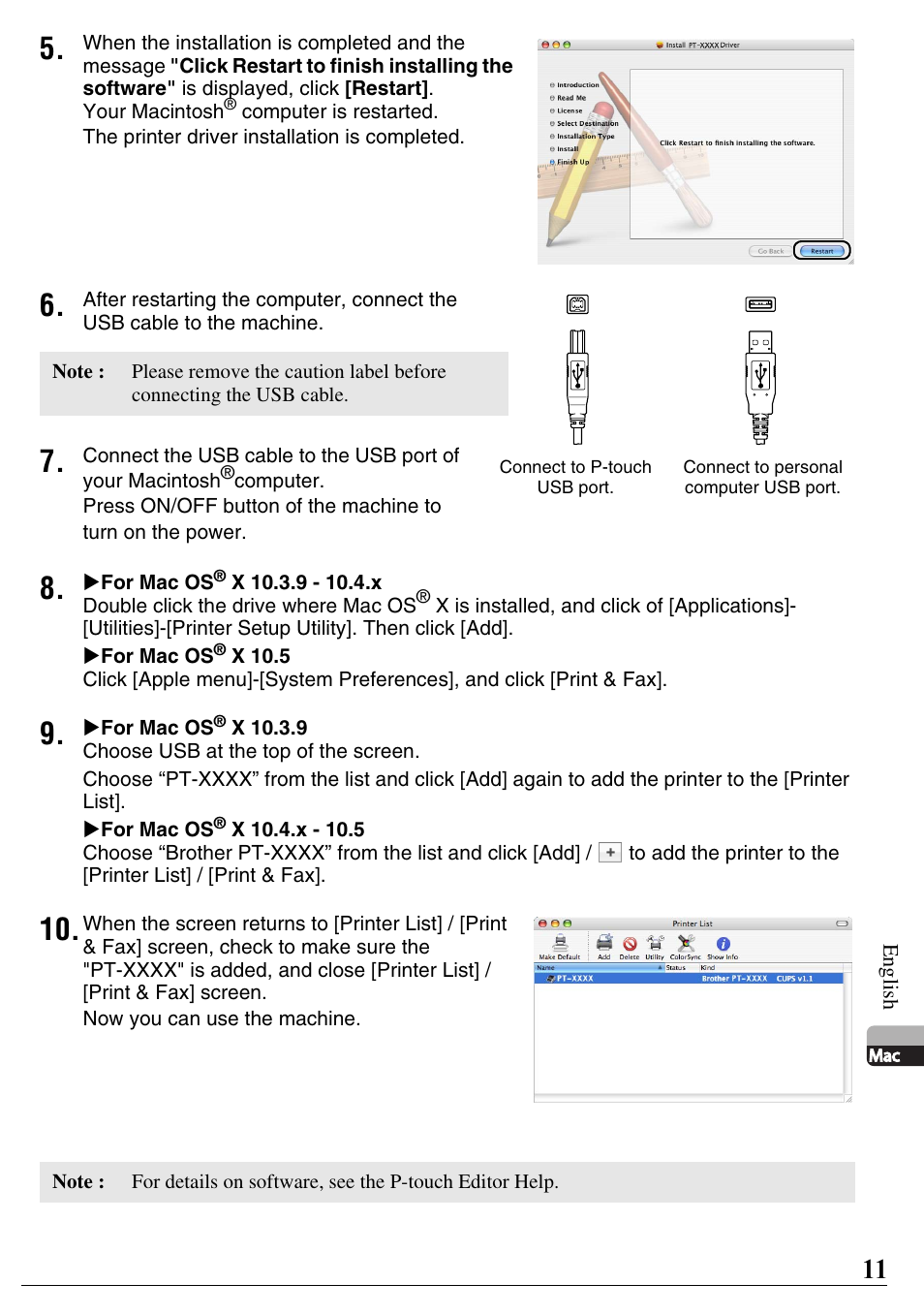 Brother PT-2700 User Manual | Page 12 / 58