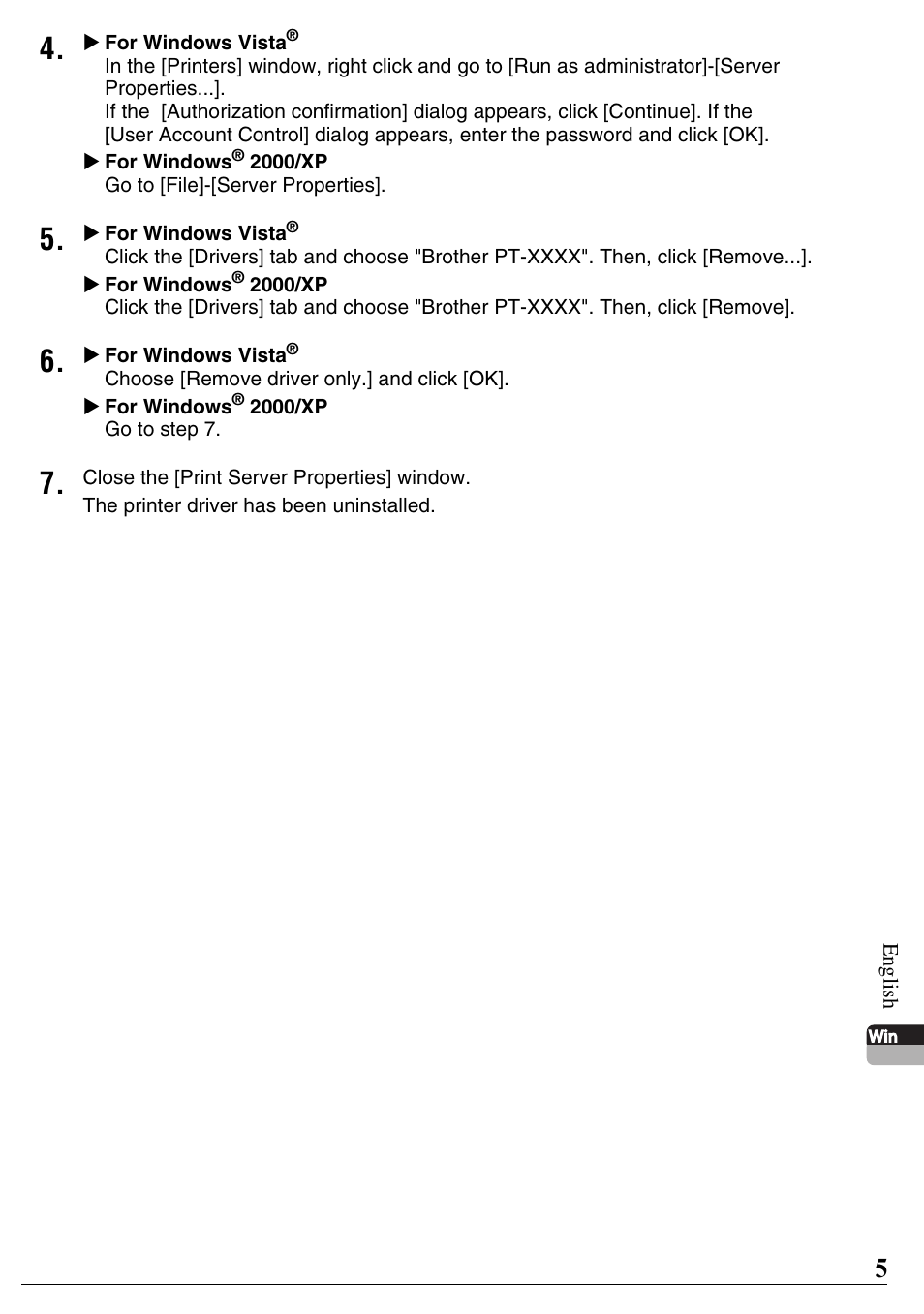 Brother PT-2700 User Manual | Page 6 / 58