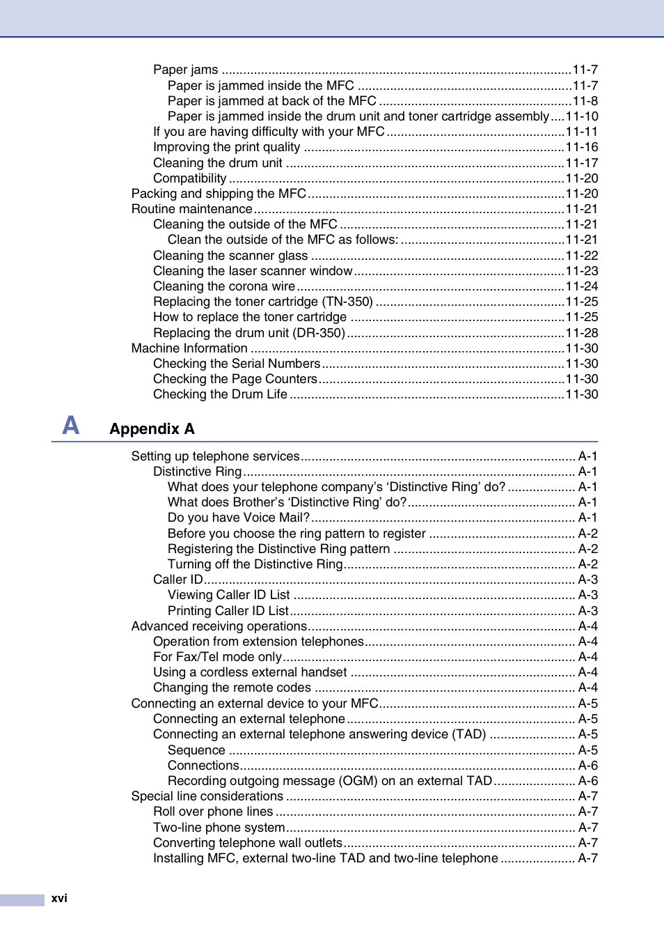 Brother MFC-7820N User Manual | Page 18 / 156