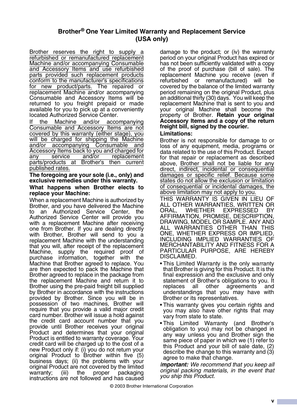 Brother MFC-7820N User Manual | Page 7 / 156