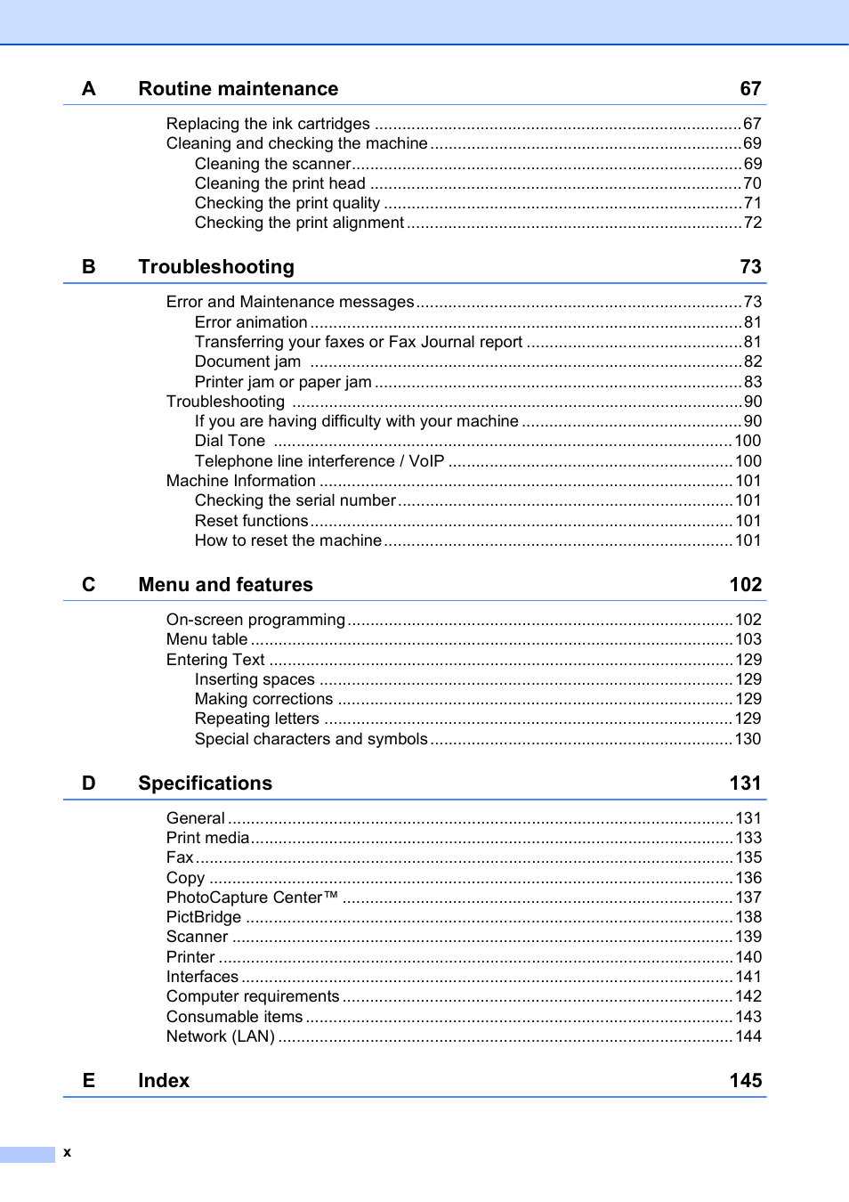 Brother MFC J6510DW User Manual | Page 12 / 163