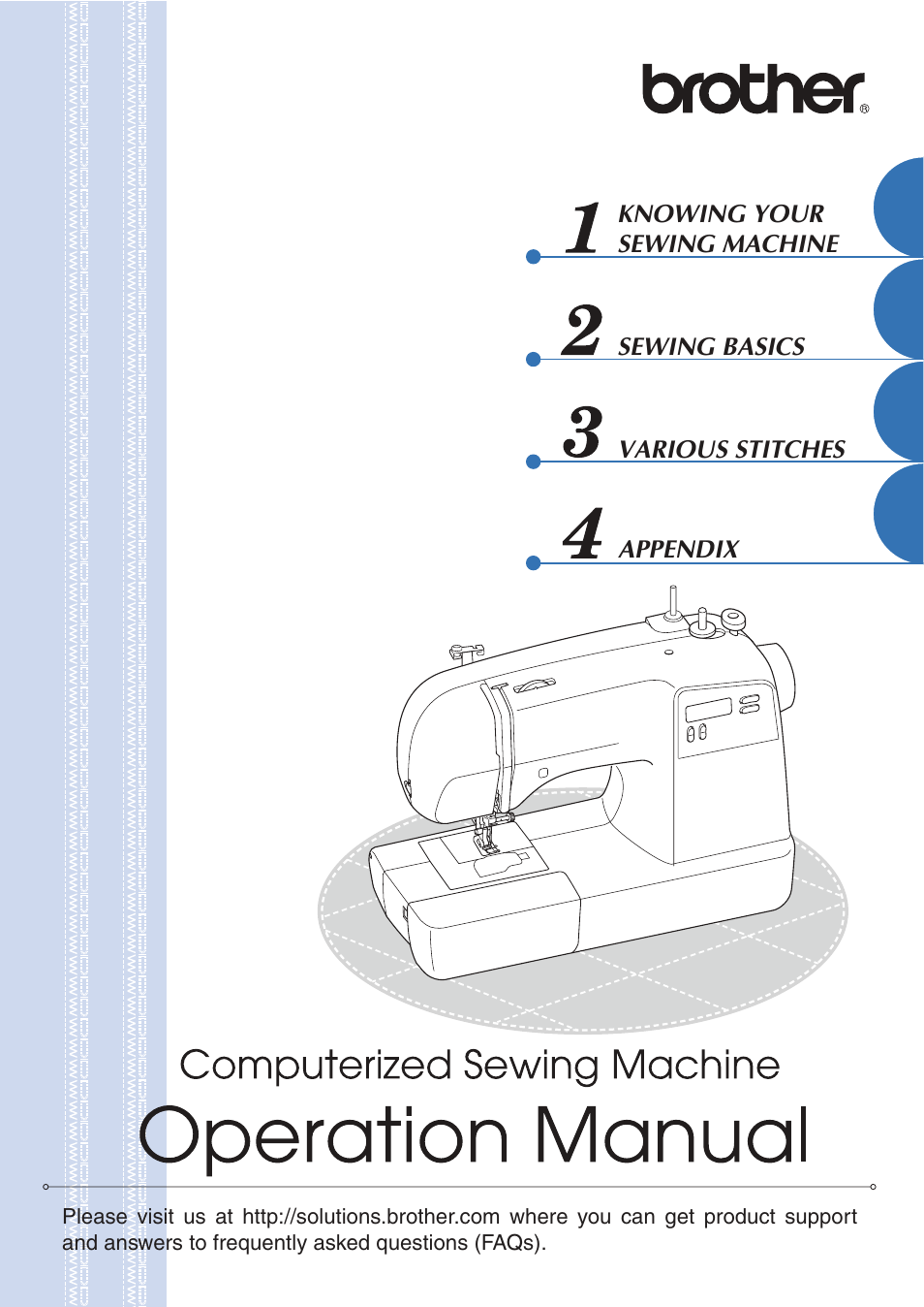 Brother SQ9050 User Manual | 80 pages