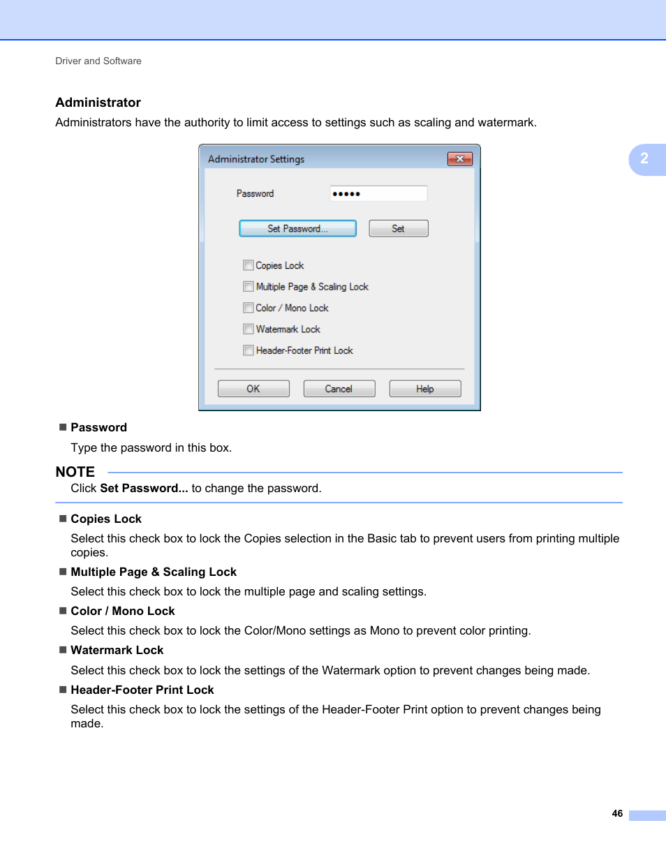 Administrator | Brother HL-L9200CDWT User Manual | Page 53 / 228