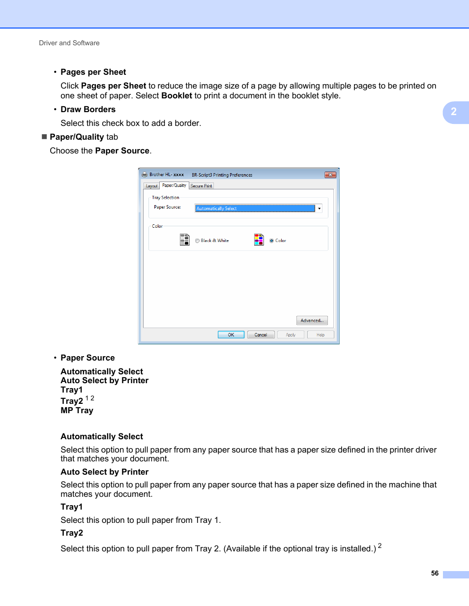 Brother HL-L9200CDWT User Manual | Page 63 / 228