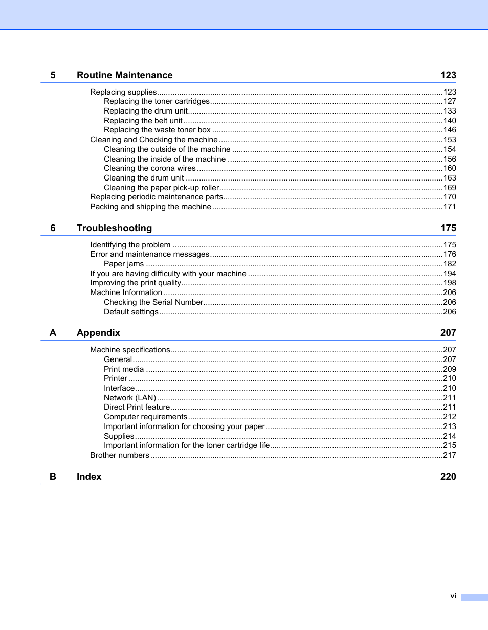 Brother HL-L9200CDWT User Manual | Page 7 / 228