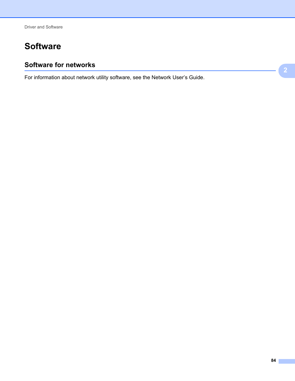 Software, Software for networks | Brother HL-L9200CDWT User Manual | Page 91 / 228