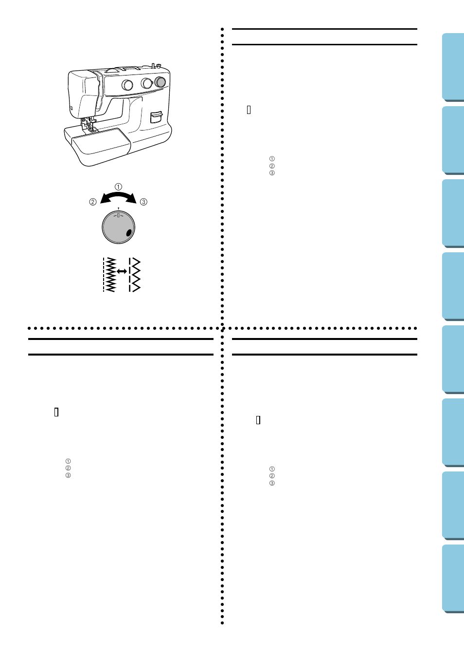 Stitch length dial, Selector de largo de puntada, Sélecteur de longueur de point | Brother XL-5130 5232 5340 User Manual | Page 22 / 77