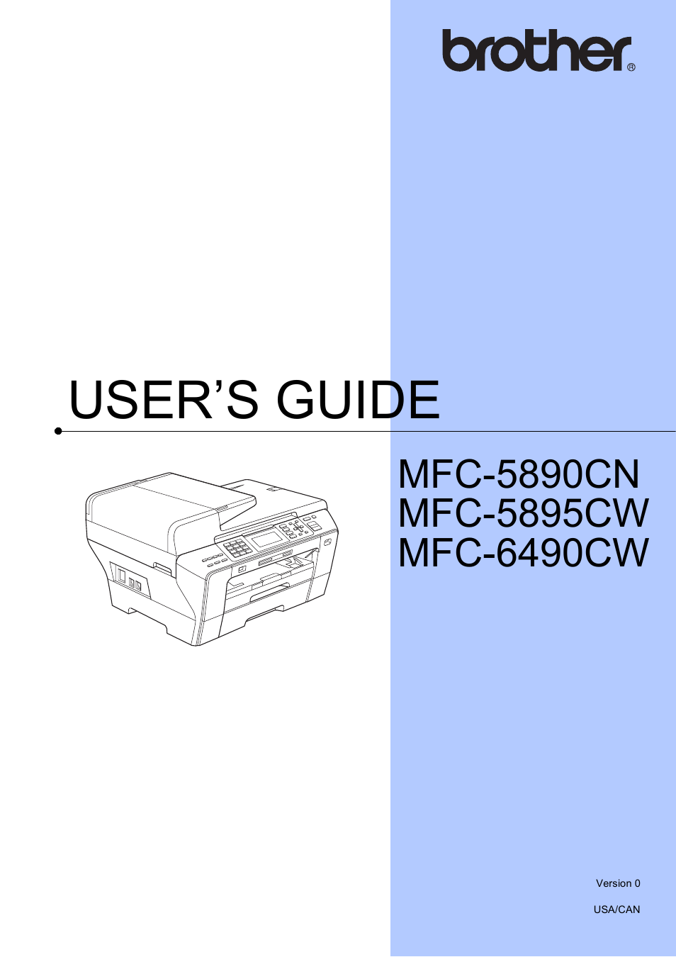 Brother MFC-5895CW User Manual | 247 pages