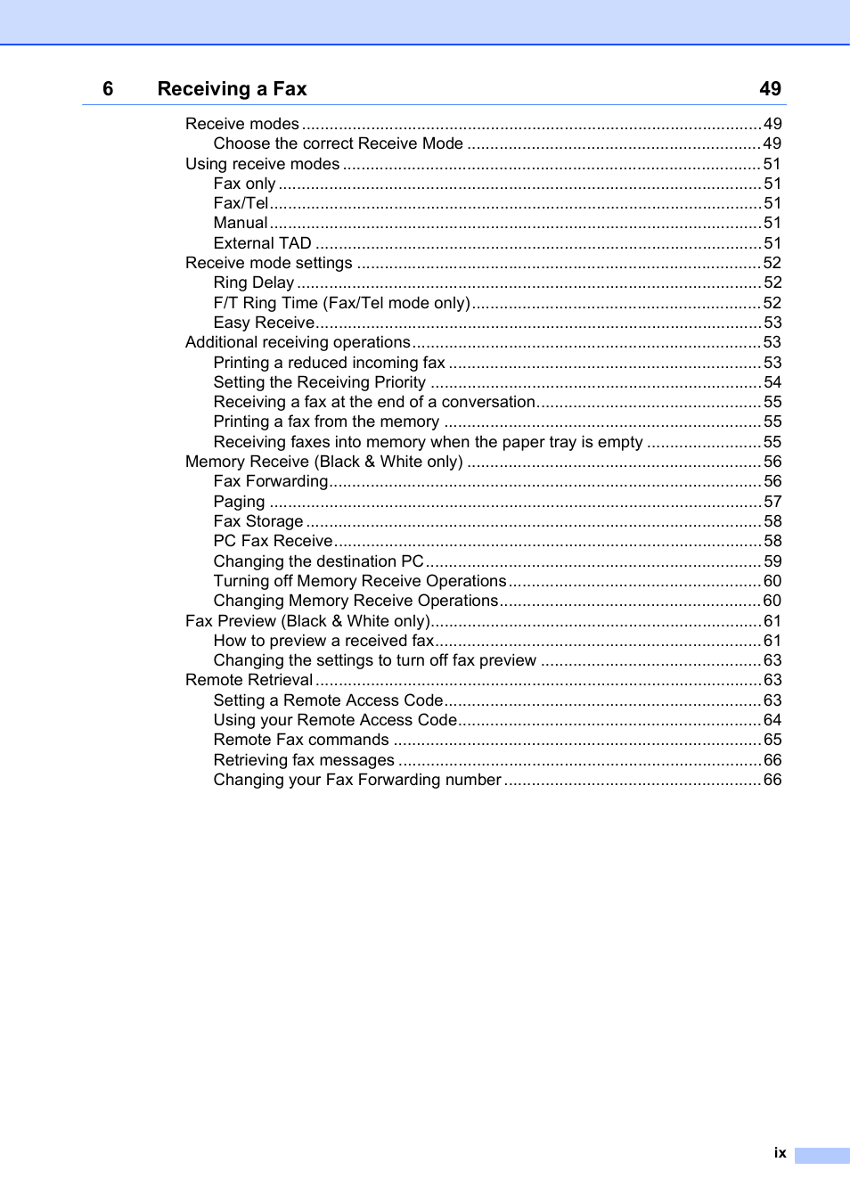 Brother MFC-5895CW User Manual | Page 11 / 247