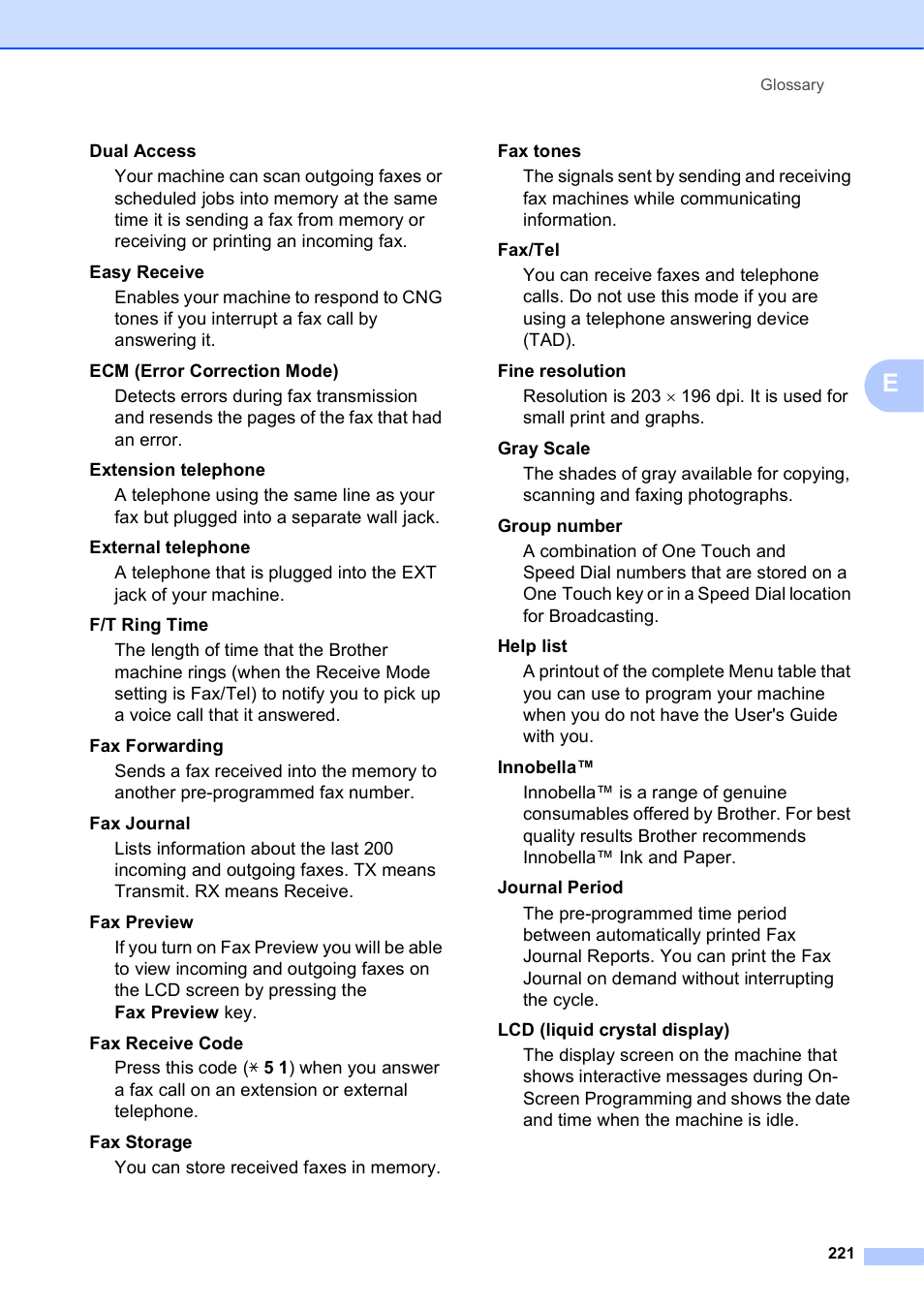 Brother MFC-5895CW User Manual | Page 237 / 247