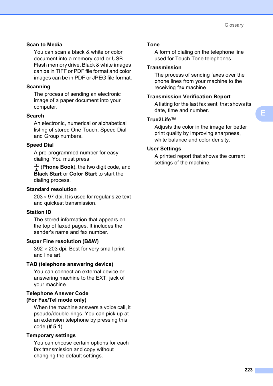 Brother MFC-5895CW User Manual | Page 239 / 247
