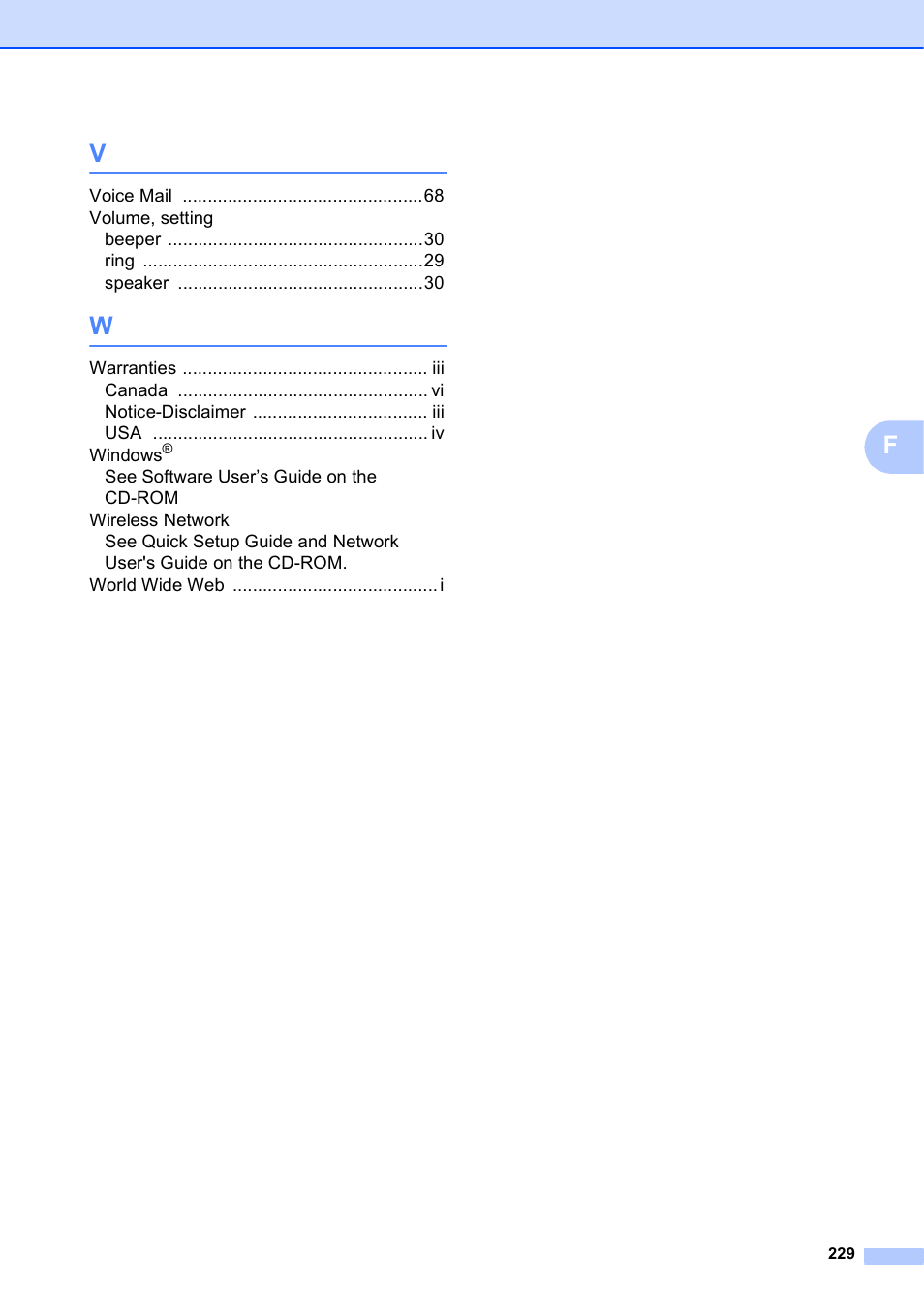 Brother MFC-5895CW User Manual | Page 245 / 247
