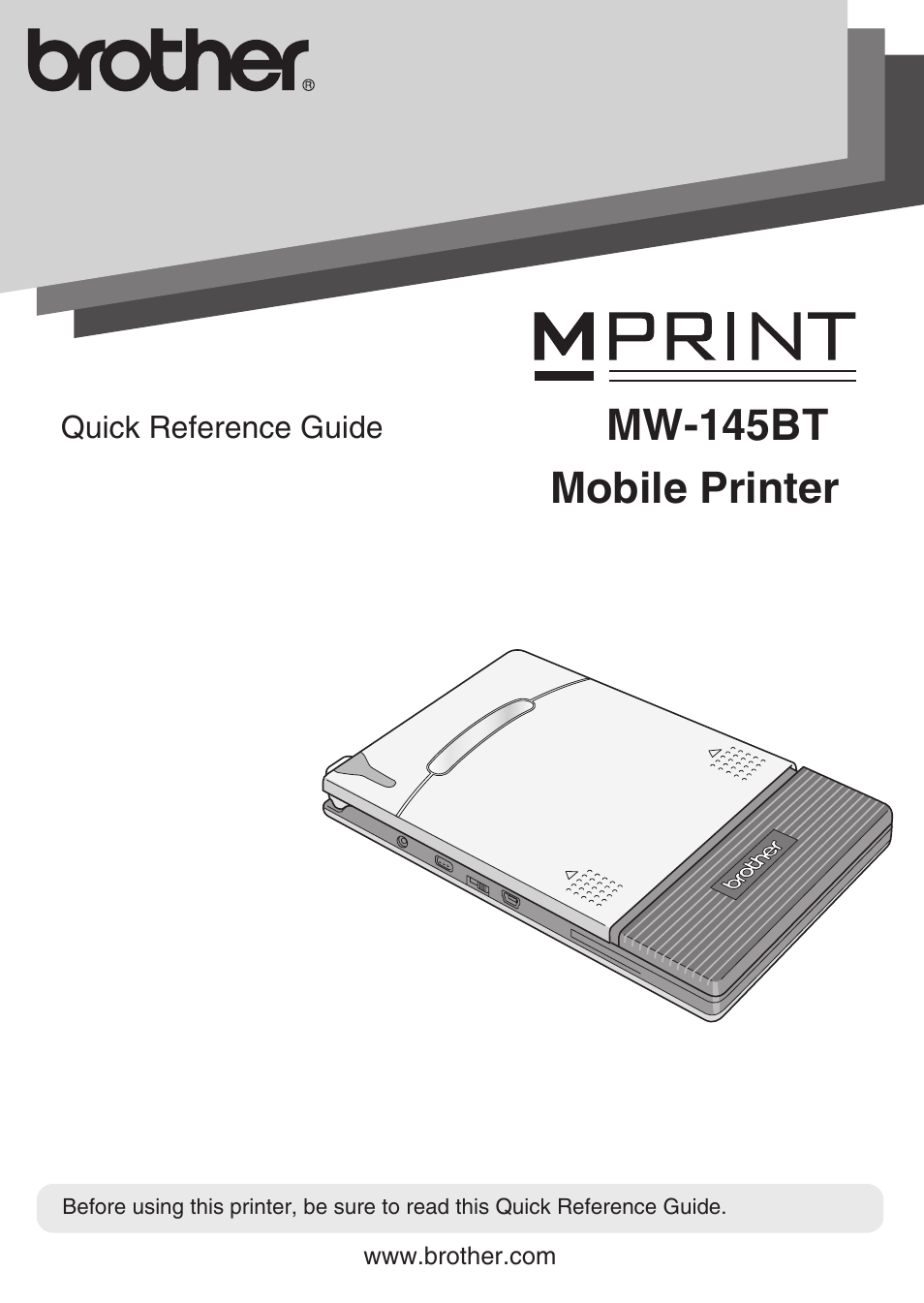 Brother MW-145BT User Manual | 16 pages
