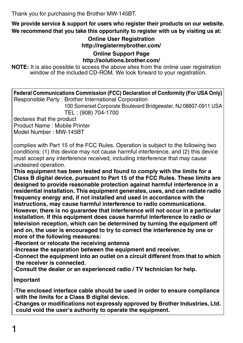 Brother MW-145BT User Manual | Page 2 / 16