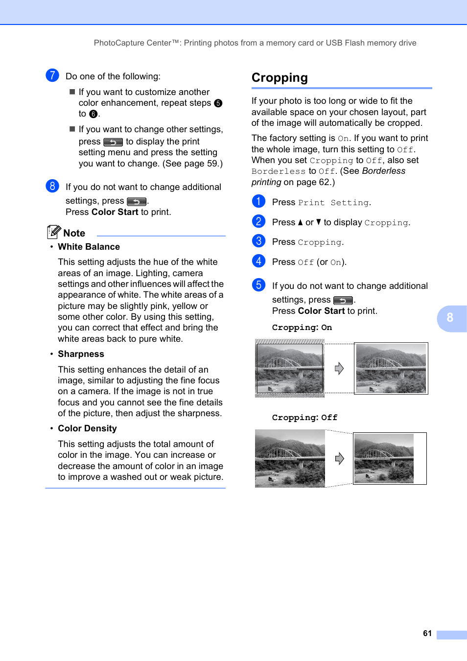 Cropping | Brother MFC J6910DW User Manual | Page 67 / 91