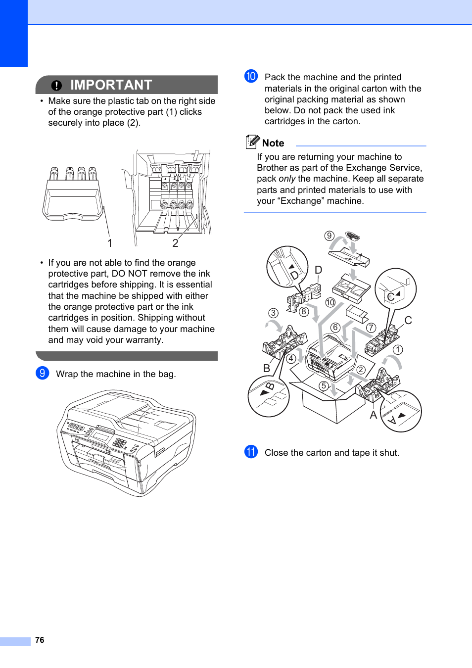 Important | Brother MFC J6910DW User Manual | Page 82 / 91