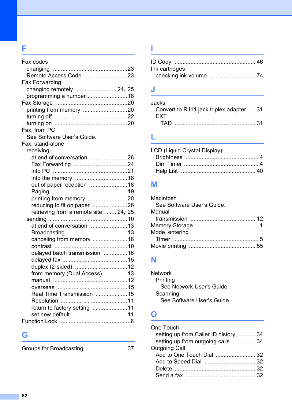 Brother MFC J6910DW User Manual | Page 88 / 91