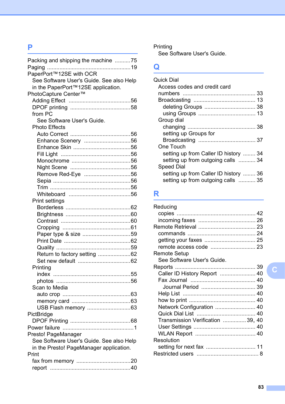 Brother MFC J6910DW User Manual | Page 89 / 91