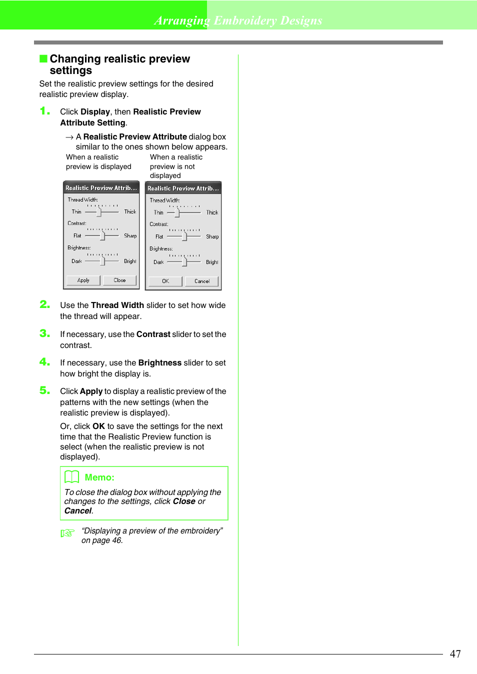 Arranging embroidery designs | Brother PE-DESIGN Lite User Manual | Page 51 / 72