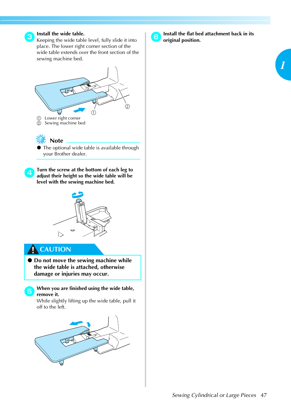 Caution | Brother Innov-i User Manual | Page 49 / 152