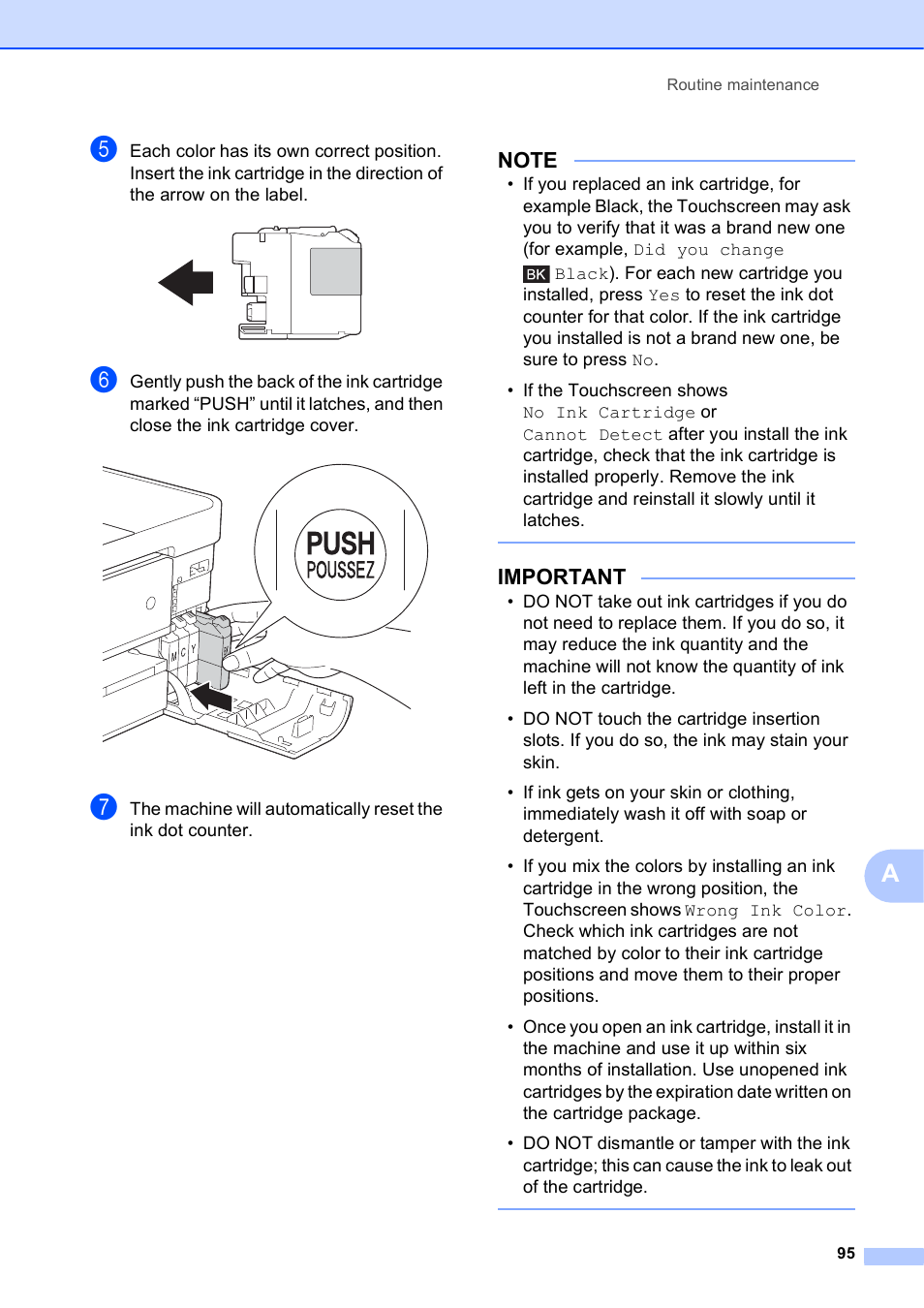 Important | Brother MFC-J4710DW User Manual | Page 109 / 211