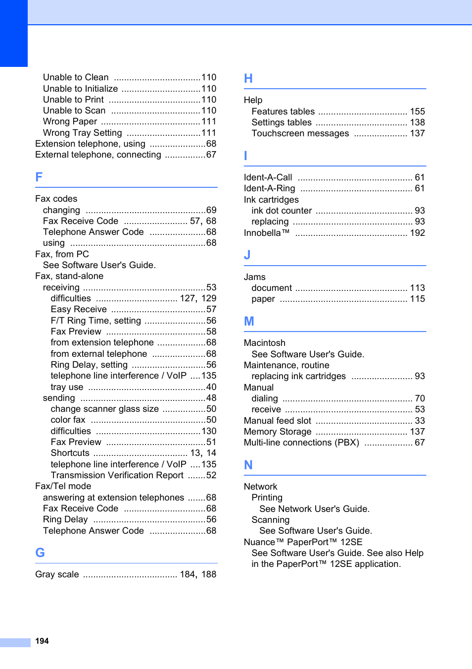 Brother MFC-J4710DW User Manual | Page 208 / 211