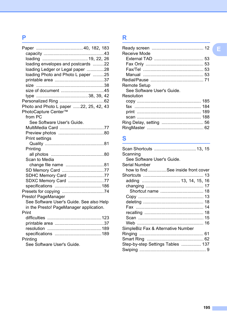 Brother MFC-J4710DW User Manual | Page 209 / 211