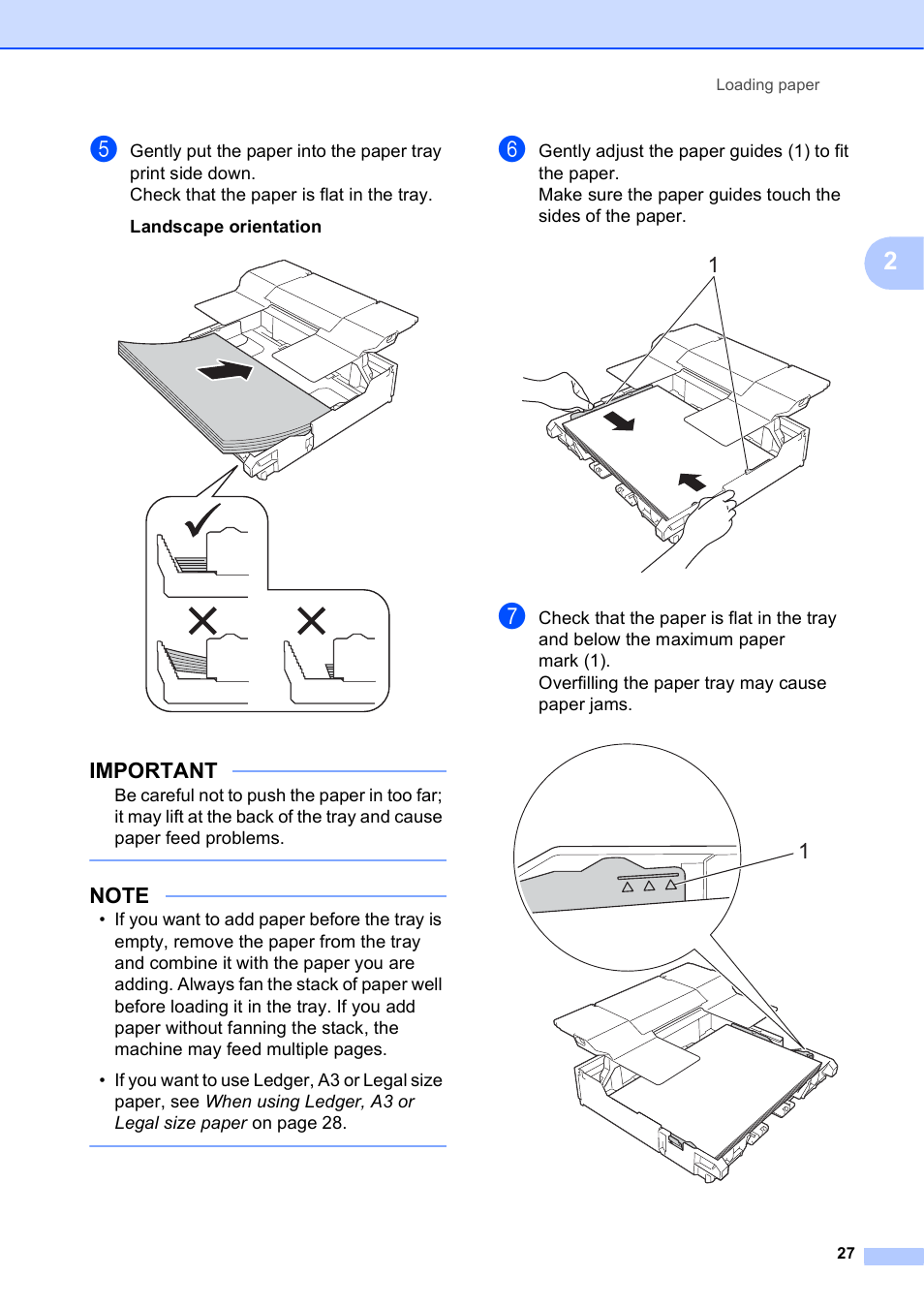 Important | Brother MFC-J4710DW User Manual | Page 41 / 211