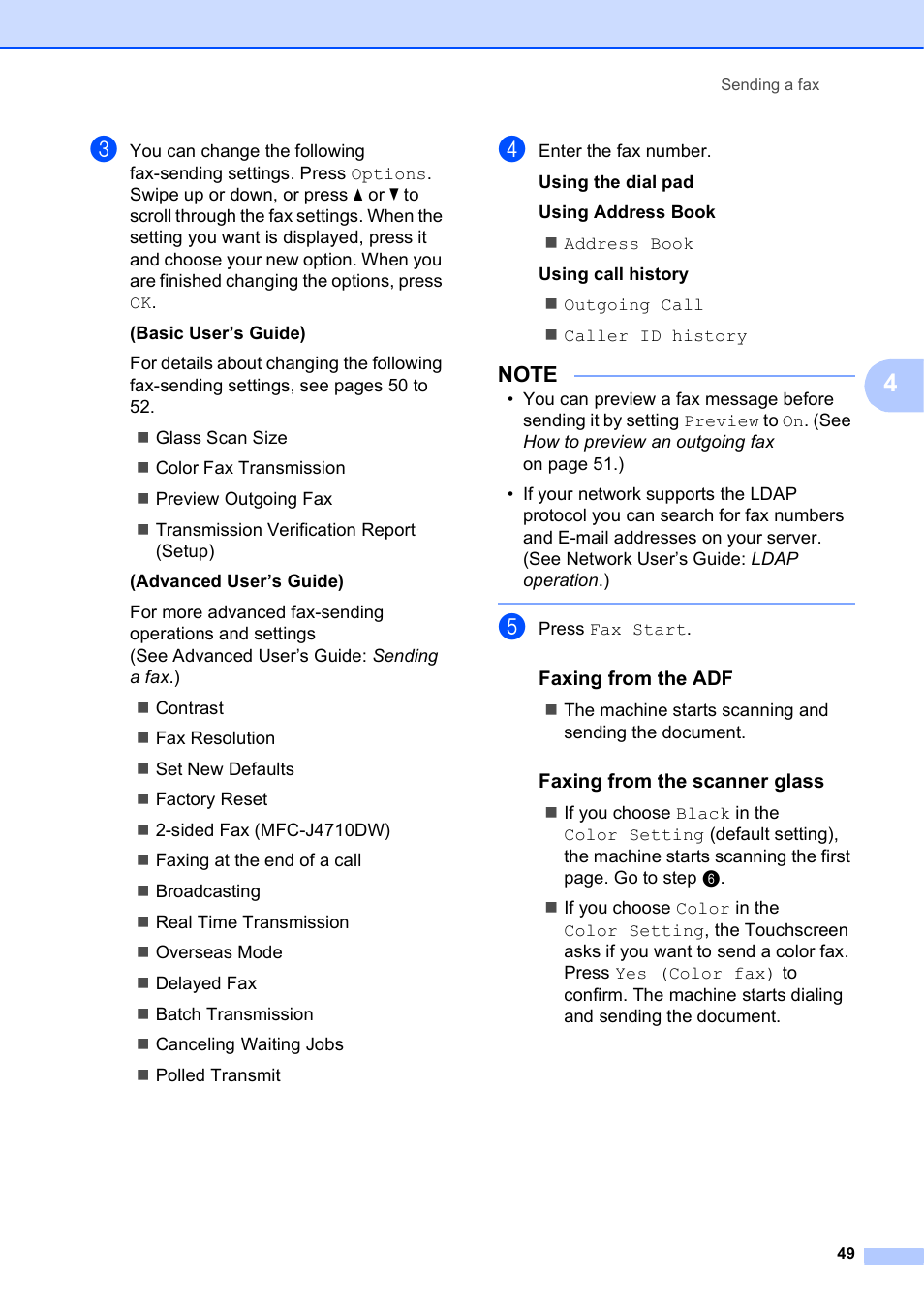 Brother MFC-J4710DW User Manual | Page 63 / 211